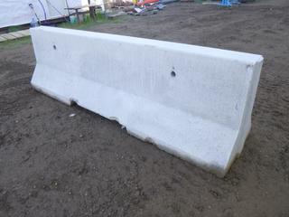 Unused Concrete Jersey Traffic Barrier, 4000 Lbs, 32 In. x 120 In.