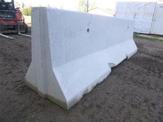 Unused Concrete Jersey Traffic Barrier, 4000 Lbs, 32 In. x 120 In.