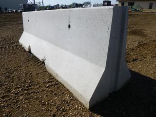 Unused Concrete Jersey Traffic Barrier, 4000 Lbs, 32 In. x 120 In.