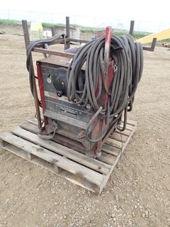 Lincoln Electric Constant Current AC / DC Welder, Model Ideal Arc 250, C/w Cable and Frame, S/N C1020300534 (Z)