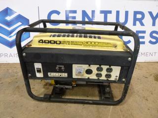 Champion Gas Generator, Model 46551, 4000 Starting Watts, 3000 Max Rated Watts *Note: Requires Brushes* (Row 3)