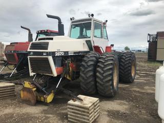 1977 Case 2870 4WD Tractor, Showing 7134 Hours, SN 8828499 *Note: Fuel Pump Not Working* *Located Off Site In Grande Prairie, AB, For More Information Contact Richard at 780-222-8309*