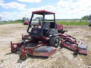 Toro 580D Grounds Mower c/w Mitsubishi 3.3L Diesel, 77 HP, Showing 5,530 Hours, 16 Ft. Cutting Area, 31x13.5-15 NHS Front Tires, 23x10.5-12 Rears, SN 0500R-210