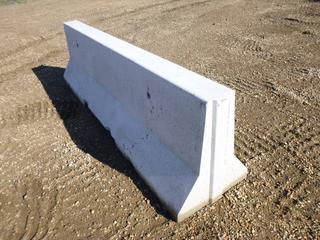 Unused Concrete Jersey Traffic Barrier, 4000 Lbs, 32 In. x 120 In.