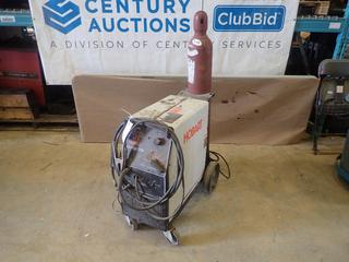 Hobart Ironman 210 Mig Welder c/w 1 Phase, 200/230V, 29/25A, 4.9KW Input, Output 23V, 150A at 40% Duty Cycle, SN LH082657Y c/w Compressed Gas (Carbon Dioxide, Argon) Tank (Z)