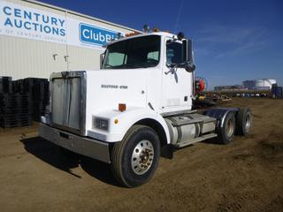 1998 Western Star 4864 FX Truck Tractor c/w Detroit Diesel Series 60, Diesel, 18 Speed Eaton Fuller, A/C, GVWR 25,763 KG, 192 In. W/B, 12R22.5 Tires at 40%, Front Axle Rating 6,531 KG, Rear Axle Rating 19,232 KG, VIN 2WKNDDXH7WK951642 *Note: Runs Rough, Mechanical Issues* 