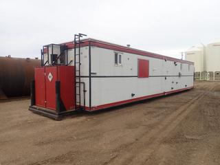 1992 Alta-Fab 56ft X 14ft Triple Skid Mtd.Double Ended Well Site C/w 120/240V, Single Phase, 30 Amp, (2) Bedrooms, (2) Bathrooms, (2) Kitchens, Washer, Dryer, 1000Gal Water Storage Tank, 1000Gal Skid Mtd Septic Tank. SN 921252S19224WS