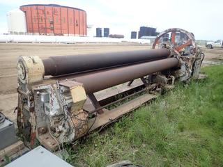 12ft Plate Roller C/w Brook Electric 15hp 3-Phase Motor. *Note: Running Condition Unknown*