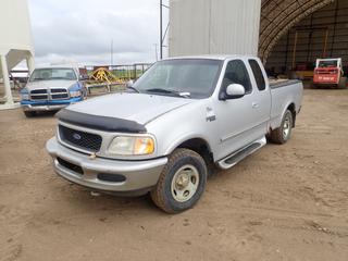 1997 Ford F-150 4X4 Extended Cab Pick Up C/w 4.6L Triton, A/T, Running Boards And Plywood Box Liner. Showing 277,199Kms. VIN 1FTDX1866VKA33754 *Note: Has Rust, Running Condition Unknown*