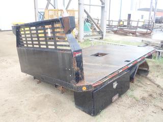Decca 11ft X 8ft Truck Deck C/w Gooseneck Hitch And 47in X 18in X 18in JoBox Side Storage Box