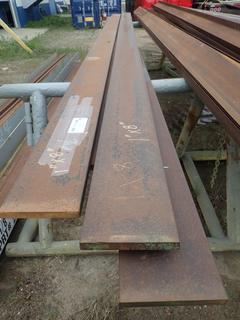 Qty Of (4) Pieces Of 20ft X 1in X 8in Steel *Note: C-Channel And Pipe Stand Not Included*