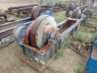 16ft Pipe/Tank Roller w/ 11ft Rollers Center To Center, 40in X 7in Rollers