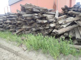 Qty Of Assorted Size Railroad Ties *Note: Buyer Responsible For Load Out*
