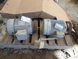 Lincoln TEFC 5hp 3-Phase A.C Motor C/w Canadian General Electric 5hp 3-Phase Motor