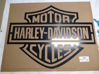 Harley - Davidson Laser Cut Metal Wall Art, 45 5/8 In. x 34 5/8 In. (Upstairs)