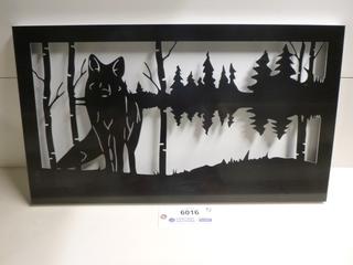 Wolf Lake Shadow Box Metal Wall Art, 26 1/2 In. x 15 In. x 1 In. (Upstairs)