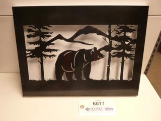 Bear Mountain  Shadow Box Metal Wall Art,  16 3/8 In. x 11 3/4 In. x 1 In. (Upstairs)