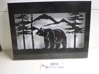 Bear Mountain  Shadow Box Metal Wall Art,  16 3/8 In. x 11 3/4 In. x 1 In. (Upstairs)