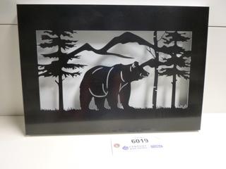 Bear Mountain  Shadow Box Metal Wall Art,  17 In. x 11 7/8  In. x 1 In. (Upstairs)