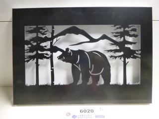 Bear Mountain  Shadow Box Metal Wall Art,  17 In. x 11 7/8  In. x 1 In. (Upstairs)