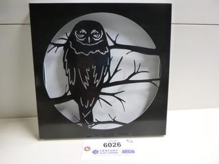 Wise Old Owl Shadow Box Metal Wall Art, 11 7/8 In. x 11 7/8 In. x 1 In. (Upstairs)