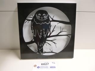 Wise Old Owl Shadow Box Metal Wall Art, 11 7/8 In. x 11 7/8 In. x 1 In. (Upstairs)
