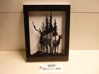 Wilderness Setting Shadow Box Metal Wall Art, 9 1/4 In. x 11 1/2 In. x 1 In. (Upstairs)