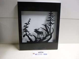 Moose Spruce Shadow Box Metal Wall Art, 11 3/4 In. x 15 In. X 1 In. (Upstairs)