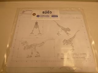 Metal 3D Raptor Puzzle, 14 In. x 8 In.