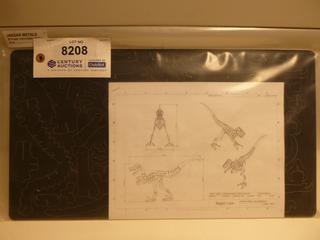 Metal 3D Raptor Puzzle, 19 1/4 In. x 10 3/4 In. (Upstairs)
