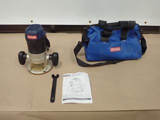 Ryobi F163 Fixed Base Double Insulated Router w/ Manual  (J-3-3)