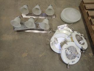 (6) Ceiling Light Fixtures, (2) Wall Mounted Light Fixtures (J-4-2)