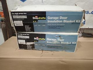 (2) Tago Single Car Garage Door Insulation Kits c/w Hardware (T-3-2)