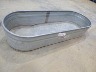 Behlen Country Galvanized Cattle Trough, 70 In. x 26 In. x 12.5 In. (ROW 1)