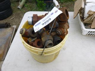 Qty of Assorted 1 In. Fittings and Valves (Row 3)