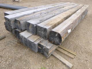 (12) Rough Spruce Timber, 16 Ft. x 12 In. x 12 In. (North Fence)