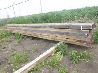 (6) Rough Spruce Planks, 16 Ft. x 12 In. x 3 In. (North Fence)