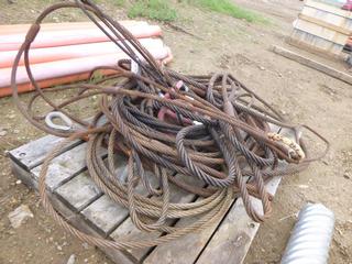 Qty of Steel Tow Cable, Slings, Wire Rope (ROW 1)