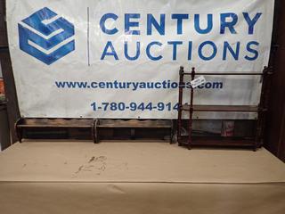 (2) Wall Mounted Shelves, (1) 3 Tier Decorative Shelving (G2)