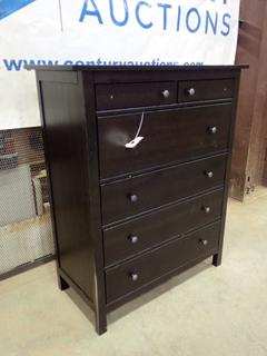 (1) 5 Tier Dresser, 19 In. x 39 In. x 52 In. *Note: Cosmetic Damage, Missing  Two  Knobs* (K-5-1)