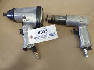 (1) 1/2 In. Pneumatic Impact Driver, (1) Pneumatic Chisel (D1)