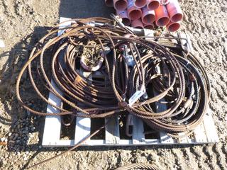 Qty of Steel Tow Cable, Slings, Wire Rope (ROW 1)