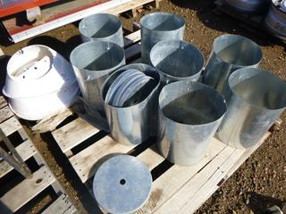 Qty of Metal Ducting, 10 In. Diameter, 12 In. Length (ROW 2)