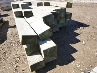Bundle of Various Sized Timbers, 4 In. x 6 In. (North Fence)