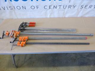 (5) Adjustable Clamps, Various Sizes and Styles Up To 48 In. Long (Y2)