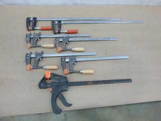 (7) Adjustable Clamps, 26 In., 16 In., 18 In. Long (G2)