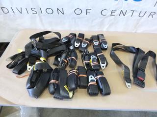 Qty of Lap Restraint Seat Belts w/ Manual Adjustment c/w 2 Anchor Points and Release Mechanism (O-4-3)