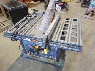 Mastercraft 10 In. Bench Saw, Model 55-6833-2, SN W025205 (G1)
