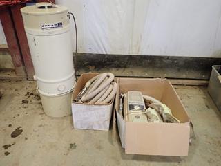 Beam 284 Built In Vacuum c/w Vacuum Head, Hose and Electrolux Vacuum, 115 Volts, 12 Amps (R-3-1)
