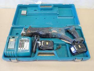 Makita BJR181 Reciprocating Saw c/w 18 Volts, (2) Batteries and Charger (B1)